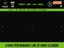 Tablet Screenshot of hero-clean.com